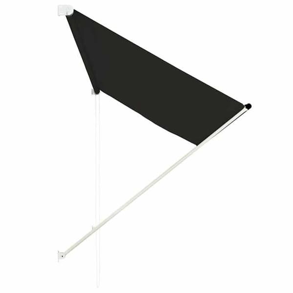 Fällbart tak - Exklusivt hus - 250x150 cm - Antracit - Stålram - 100% polyester tyg antracit