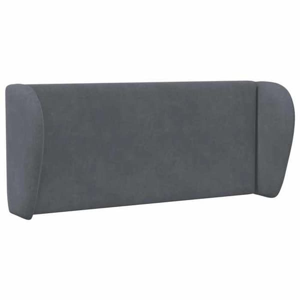 Maison Exclusive - Öron av huvudgavel Grå Mörk 40 x 23 x 6 cm Sammet Mörkgrå