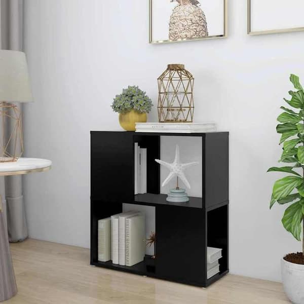 Maison Exclusive - Bibliotek Sort 60x24x63 cm Ingeniørtræ