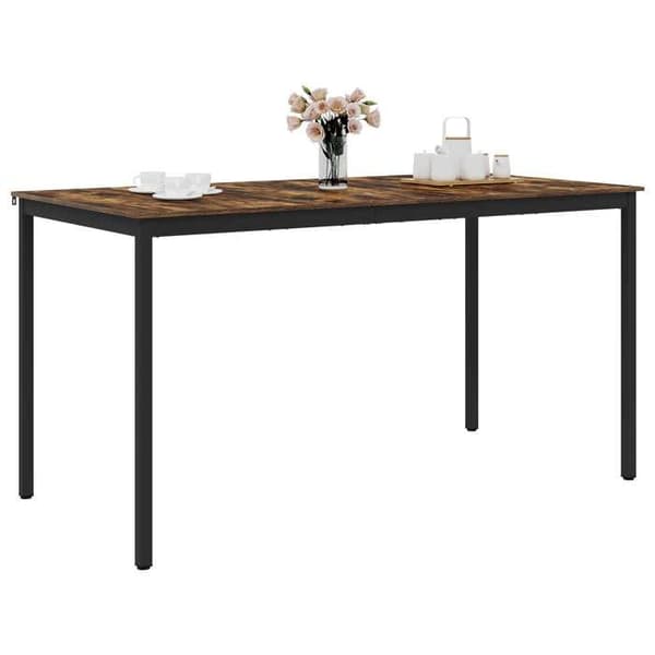 Maison Exclusive - Stående barbord i ingeniørtræ, rektangulær