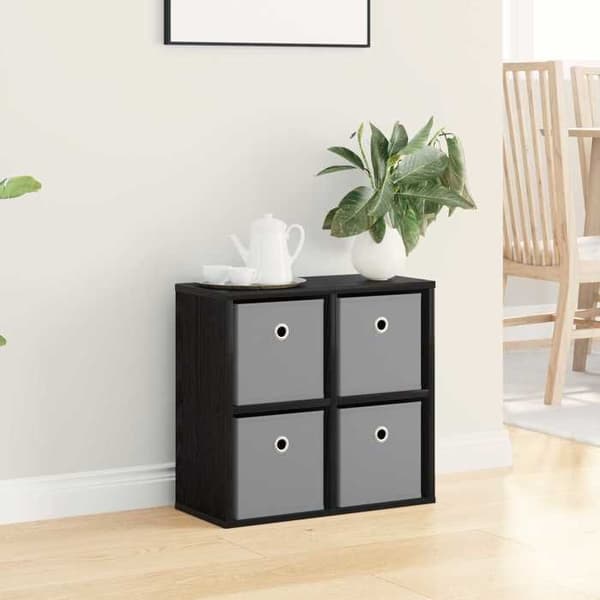 Maison Exclusive - Buffet Sort egetræ 49,5 x 22 x 47 cm
