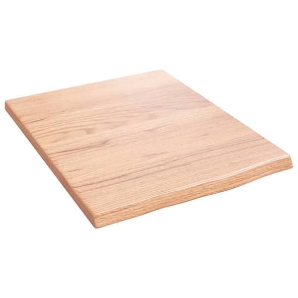 Maison Exclusive - Væghylde lys brun 40x50x2 cm massiv egetræ behandlet