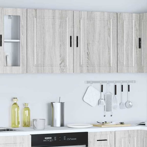 Maison Exclusive - Köksskåp väggmonterade 2 st Porto sonoma grå