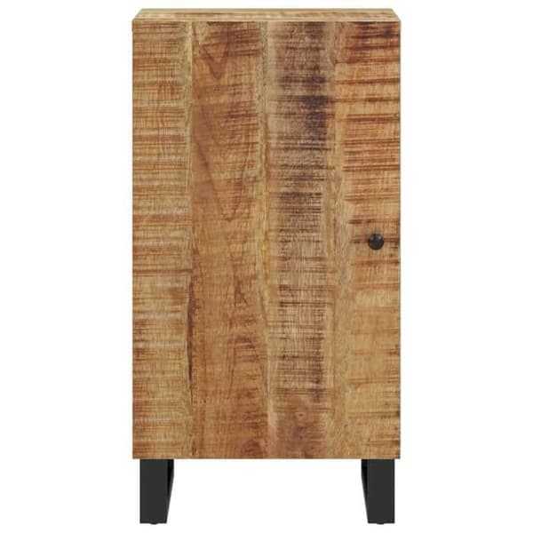 Buffet - EKSKLUSIVT HUS - 40 x 31 x 75 cm - Massivt mangotræ - Jernben - Vendbar dør