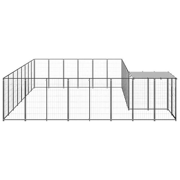Maison Exclusive - Chenil Noir 15,73 m² Stål