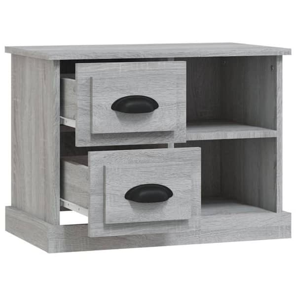 Maison Exclusive - Nattens bord sonoma grå 60x35,5x45 cm Sonoma grå