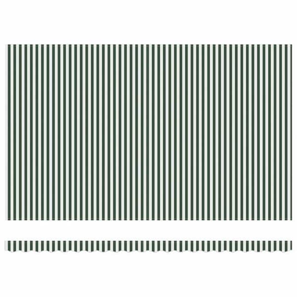 Maison Exclusive - Fällbart tak i grön och vit 500 × 300 cm