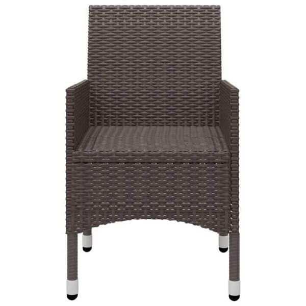 Maison Exclusive - Have spisebordssæt 5 dele Brun brun