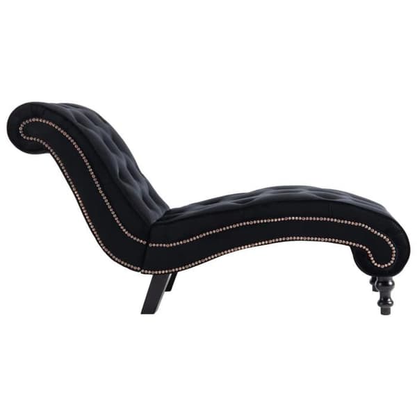 Maison Exclusive - Sort Velour Chaiselong Svart