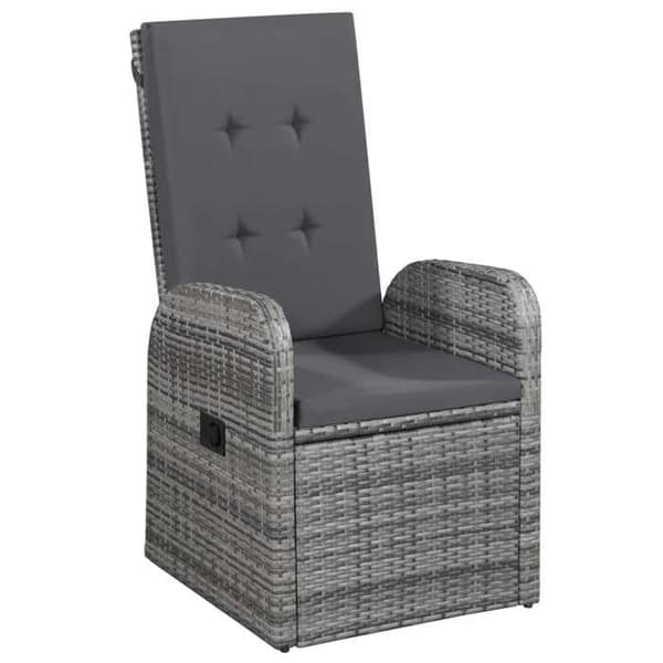 Maison Exclusive - Have spisebordssæt med puder 3 stk Grå