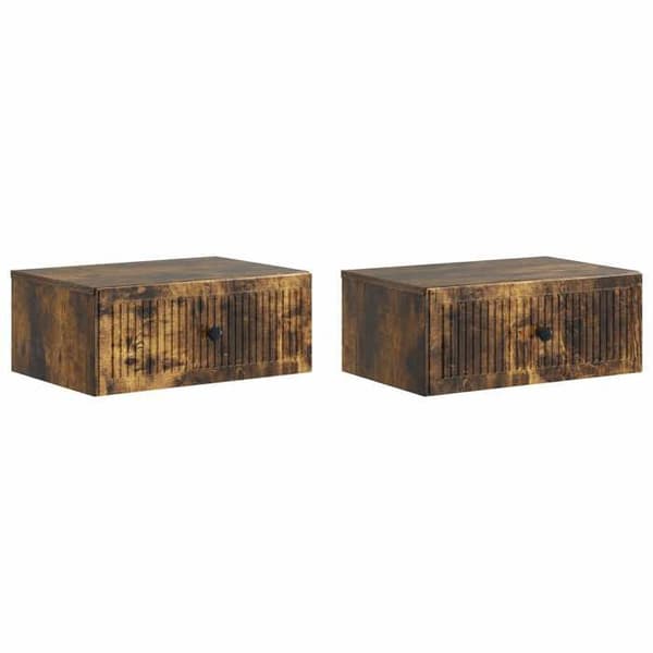 Maison Exclusive - Natbord 2 dele Røget eg 49 x 34,5 x 20 cm