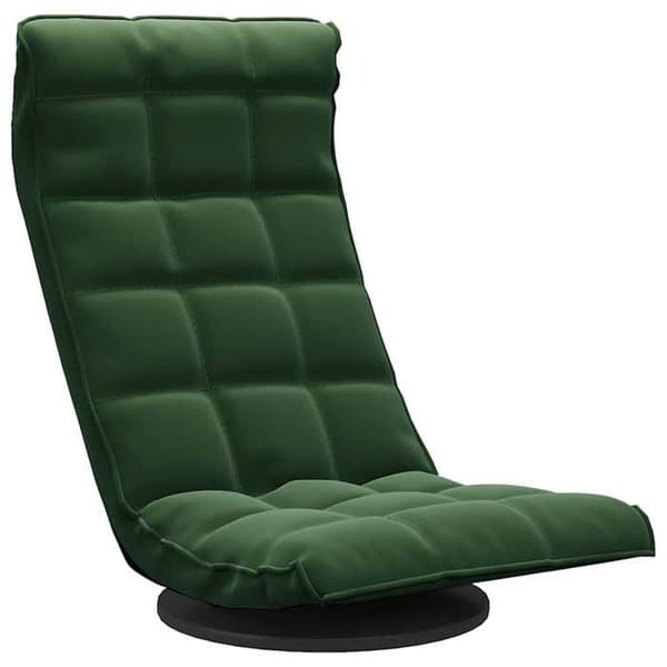 Maison Exclusive - Drejelig gulvstol Mørkegrøn Velour