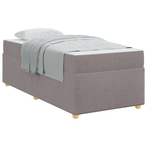 Maison Exclusive - Sängram Taupe 80 x 200 cm tyg Mol