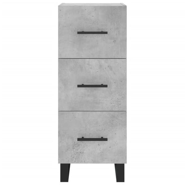 Maison Exclusive - Buffé Grå betong 34,5x34x90 cm Ingenjörsträ