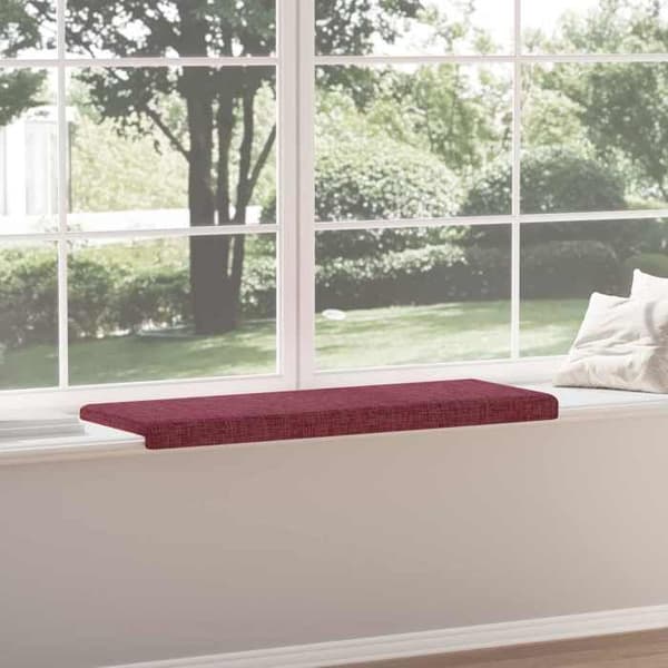 Bänkdyna - EXKLUSIVT HEM - Modell L - Polyester - Djup 35 cm - Halkfri bas Bordeaux
