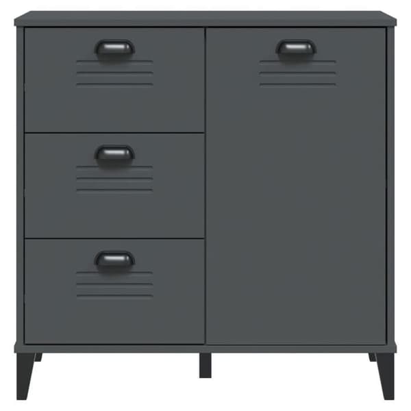 Maison Exclusive - Buffé VIKEN grå antracit 80x40x80 cm ingenjörsträ
