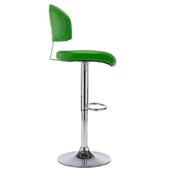 Maison Exclusive - Barstolar set om 2 grön konstläder Grön