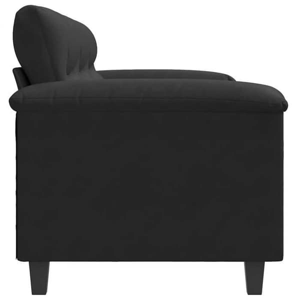Maison Exclusive - Sofa til 3 personer Sort 180 cm Mikrofiber stof
