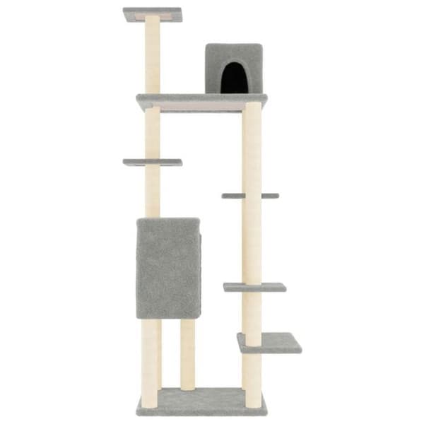 Maison Exclusive - Kattekradsetræ med sisal kløer Lys grå 154 cm Ljusgrått