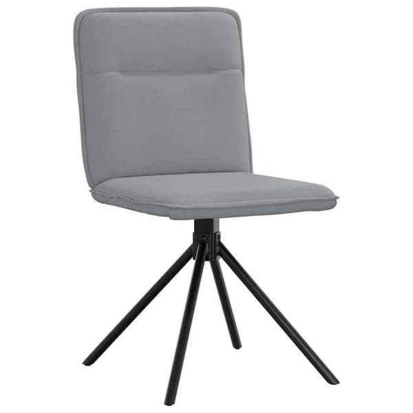 Maison Exclusive - Matstolar set om 2 ljusgrå tyg
