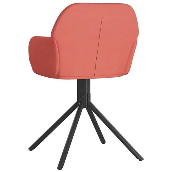 Maison Exclusive - Snurrstolar för matbord, set om 2, Rosa Sammet