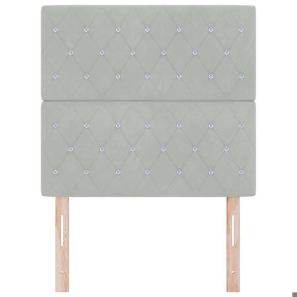 Maison Exclusive - Hovedgærde Lys Grå 100 cm Velour