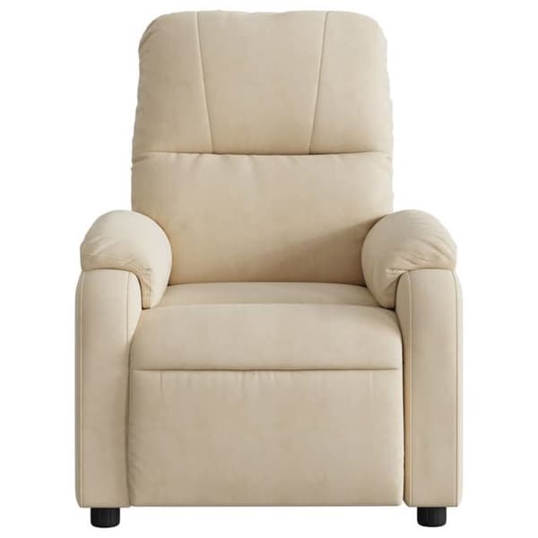 Maison Exclusive - Cremefarvet mikrofiber lænestol