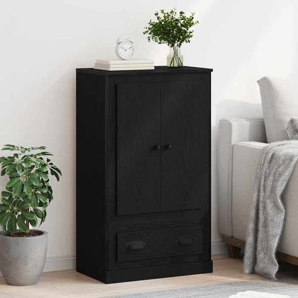 Dressoir - MAISON EXCLUSIVE - Rektangulær - Ingeniørtræ - Døre med hængsler - Skuffer med kuglelejer Neutral brun