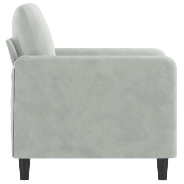 Maison Exclusive - Vaaleanharmaa nojatuoli 60 cm samettia