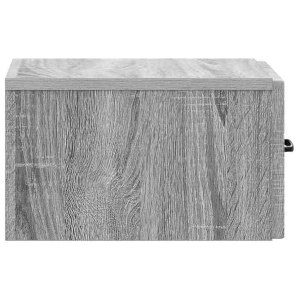 Maison Exclusive - Sonoma harmaa seinähyllyyöpyöre 34,5 x 33 x 20 cm