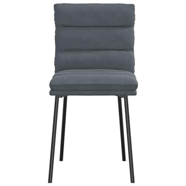 Maison Exclusive - Matstolar set om 4 Mörkgrå Sammet