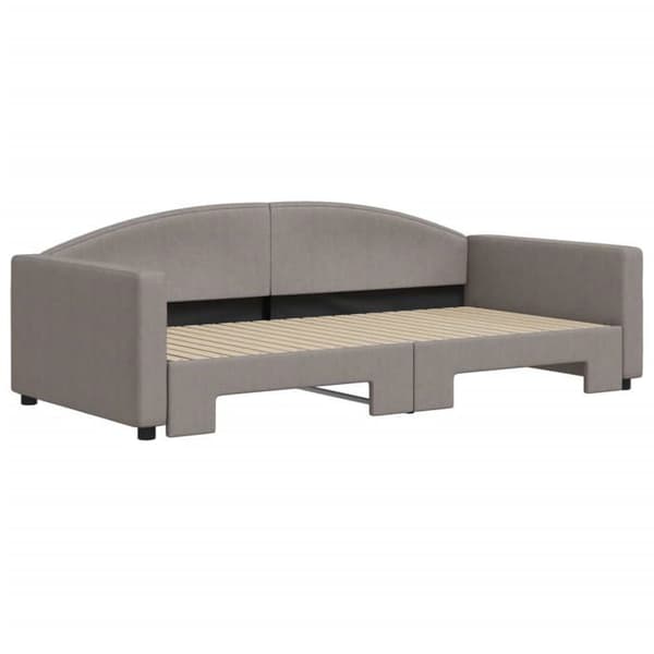 Maison Exclusive - Päivävuode, jossa on taupe väri 100x200 cm kangas Mol