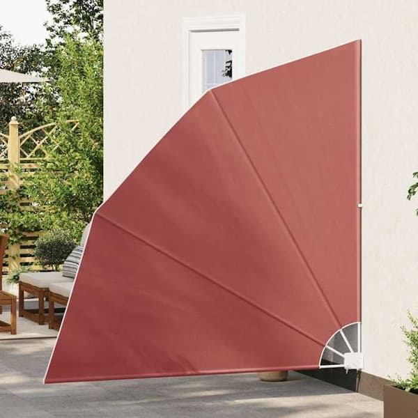 Maison Exclusive - Fällbart sidoställ för balkong Terrakotta 210 x 210 cm