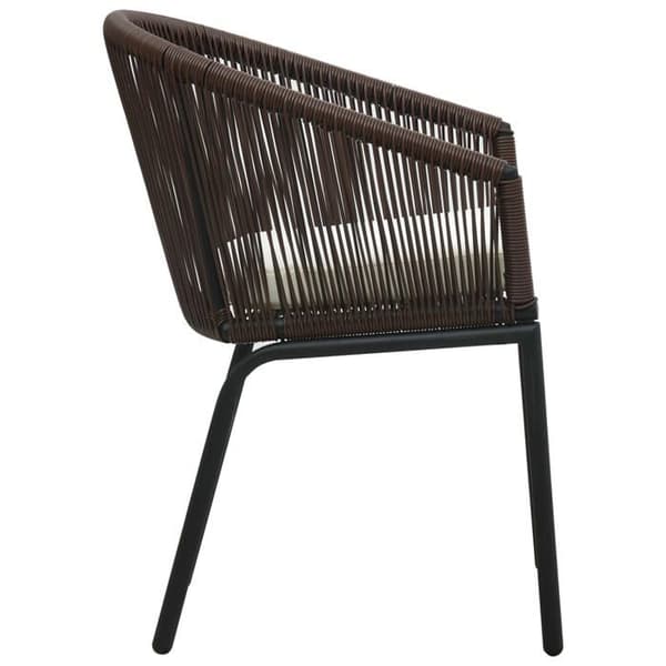 Maison Exclusive - Trädgårdsstolar set om 2 Brun Rattan PE