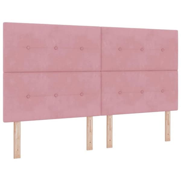 Maison Exclusive - Jousipatja ruusupäällysteellä 180 x 200 cm Sametti