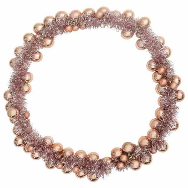 Maison Exclusive - LED Julebold Guirlande Rosa Guld 186 cm Polystyren rosa guld