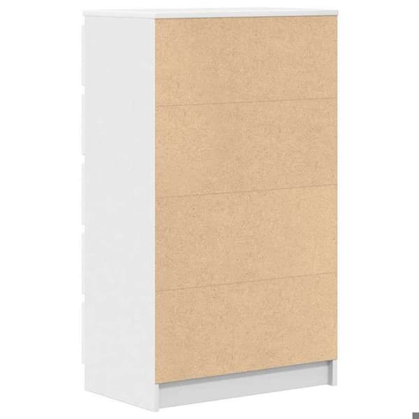 Maison Exclusive - Kommode Hvid 60x36x103 cm Ingeniørtræ