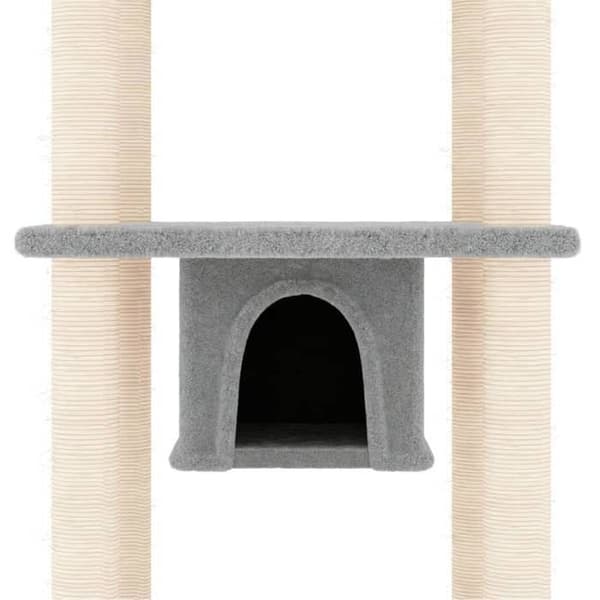 Maison Exclusive - Kattekradsetræ med sisal kløer Lys grå 169 cm ljusgrått