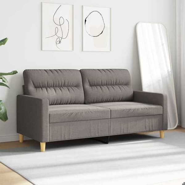 Maison Exclusive - 2-personers sofa Taupe 140 cm Stof