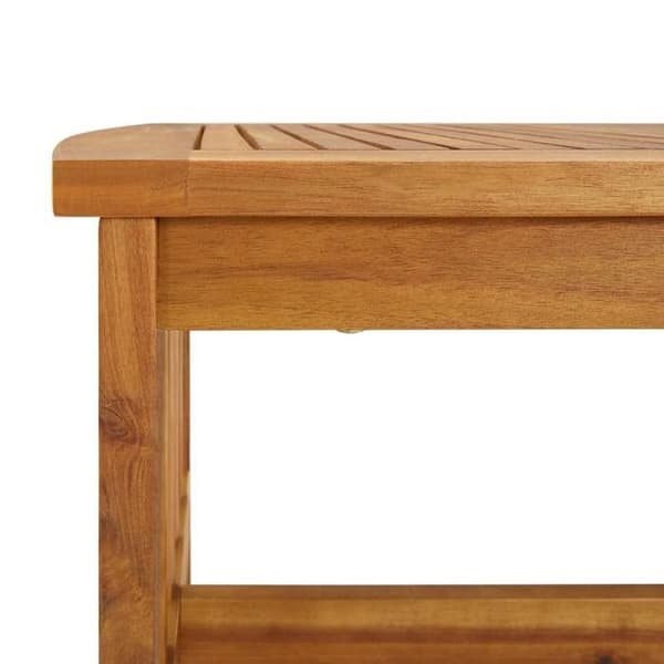 Maison Exclusive - 5 dele have møbler med puder i solid akacietræ Krämvit (kuddar)