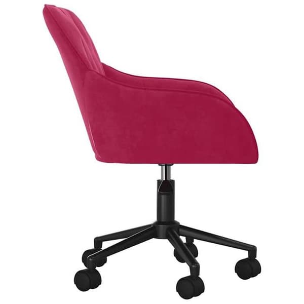 Maison Exclusive - Spisebordsstole med drejefunktion sæt af 2 Rød bordeaux Velour