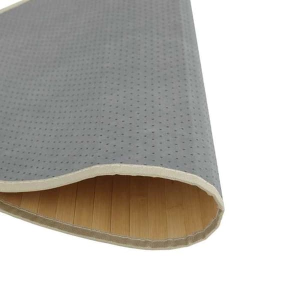 Maison Exclusive - Luonnollinen vaalea pyöreä matto 60 cm bambusta