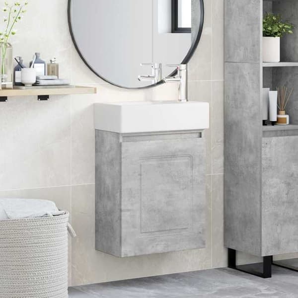 Maison Exclusive - Kylpyhuonekaluste hanalla Harmaa betoni