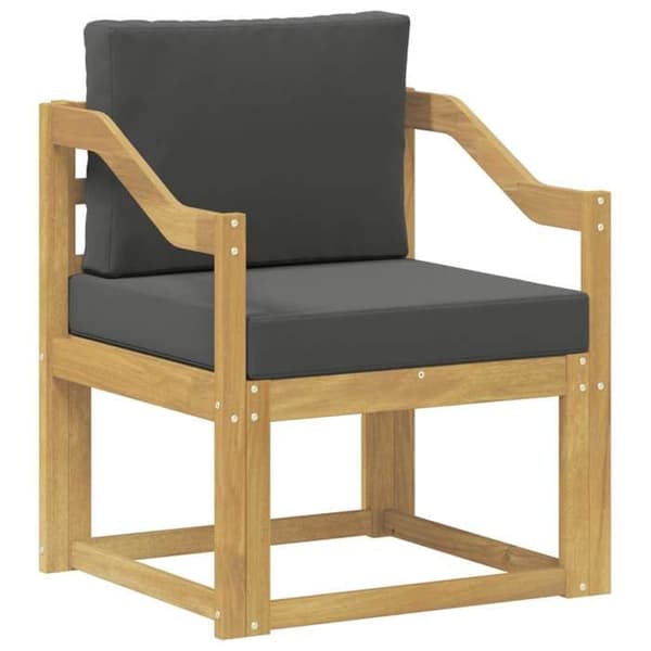 Maison Exclusive - Utomhussoffa i polyester vit och antracit Vit och antracit