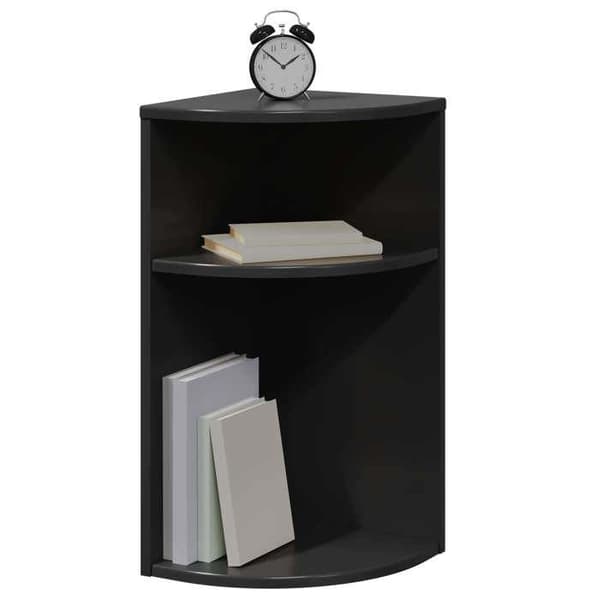 Maison Exclusive - Sidebord Sort 29,6 x 29,6 x 60 cm Ingeniørtræ
