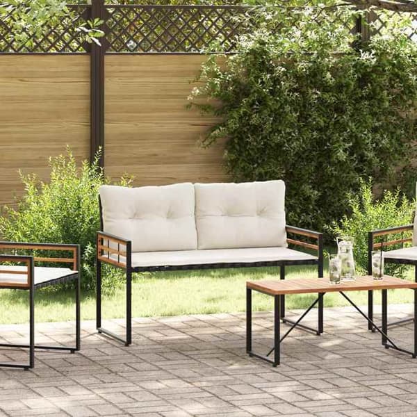 Maison Exclusive - Bäddsoffa i trä 114 x 55 x 77 cm Krämfärgad Rektangulär