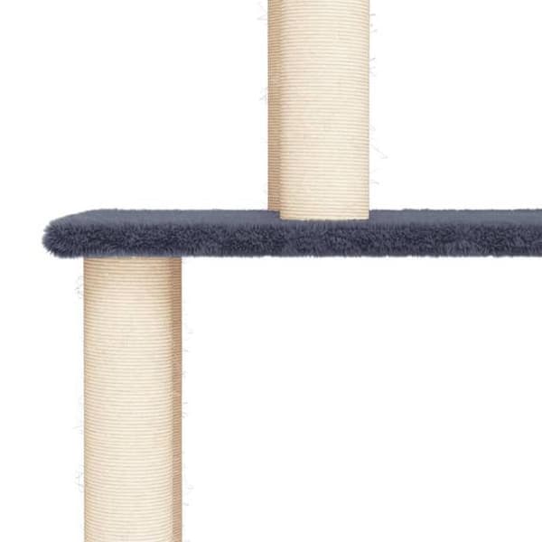 Maison Exclusive - Kattträd med sisal klöstrumpor mörkgrå 183 cm mörkgrå