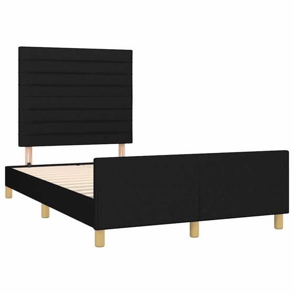 Maison Exclusive - Sengestel uden madras sort 120x200 cm stof