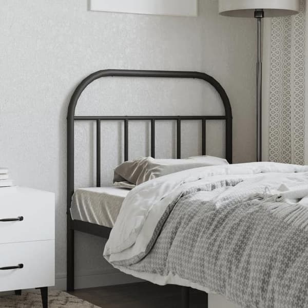 Maison Exclusive - Erstatnings hovedgærde i sort metal 80 cm Svart