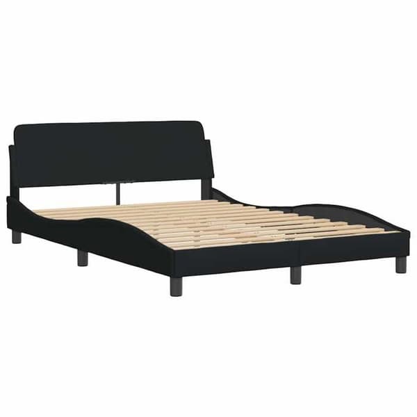 Maison Exclusive - Sängram Dover svart 140x200 cm tyg